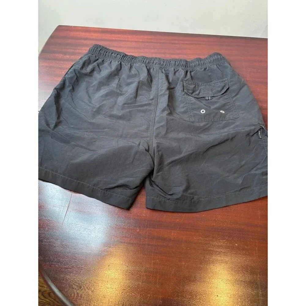 Tommy Bahama Relax Black Swim Trunks Men’s Large L Marlin Cargo Mesh Lined